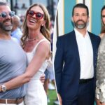 Donald Trump Jr. e Bettina Anderson vistos em um encontro romântico após adiar a data do casamento