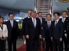 Donald Trump chega à China para cimeira histórica Donald Trump chega à China para cimeira histórica