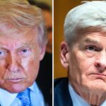 President Donald Trump speaks to reporters aboard Air Force One, on May 15, 2026, as he returns from a trip to Beijing, China; Chairman Bill Cassidy, R-La., conducts the Senate Health, Education, Labor and Pensions Committee hearing titled