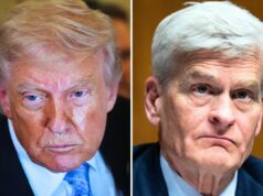Donald Trump critica Bill Cassidy como ‘desastre desleal’: ‘Sleazebag’ President Donald Trump speaks to reporters aboard Air Force One, on May 15, 2026, as he returns from a trip to Beijing, China; Chairman Bill Cassidy, R-La., conducts the Senate Health, Education, Labor and Pensions Committee hearing titled