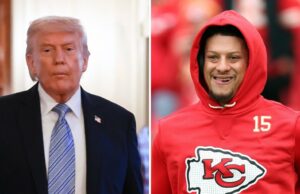 Donald Trump pergunta aos proprietários de churrasco em Kansas City sobre a saúde do QB Patrick Mahomes Donald Trump pergunta aos proprietários de churrasco em Kansas City sobre a saúde do QB Patrick Mahomes