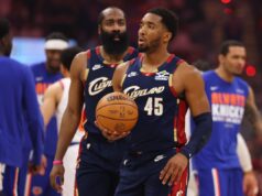 Donovan Mitchell tem forte reação à derrota antecipada do jogo 4 pelos Cavaliers Cleveland Cavaliers star Donovan Mitchell in NBA Playoffs against New York Knicks