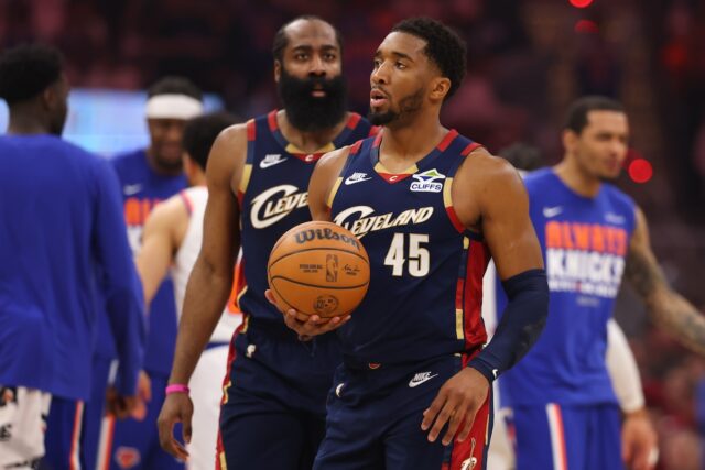 Donovan Mitchell tem forte reação à derrota antecipada do jogo Cleveland Cavaliers star Donovan Mitchell in NBA Playoffs against New York Knicks