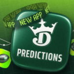 Logotipo do aplicativo DraftKings Predictions que promove mercados de previsão de esportes regulamentados pelo governo federal e expansão de negociação de contratos de eventos nos Estados Unidos. DraftKings se aprofunda nos mercados de previsão esportiva regulamentados pelo governo federal por meio do Railbird