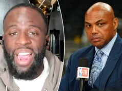 Draymond Green responde à reação após Charles Barkley cavar o tiro sai pela culatra Draymond Green falando para a câmera durante