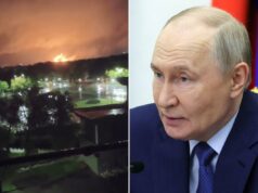 Drones ucranianos incendeiam uma das maiores fábricas de explosivos da Rússia fogo
