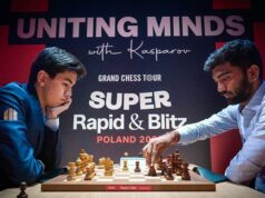 Duas vezes em dois dias: Gukesh perde para Sindarov no Super Rapid & Blitz mais uma vez Duas vezes em dois dias: Gukesh perde para Sindarov no Super Rapid & Blitz mais uma vez