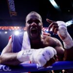 Boxe - Fabio Wardley x Daniel Dubois - WBO World Heavyweight Title - Co-Op Live Arena, Manchester, Grã-Bretanha - 9 de maio de 2026 Daniel Dubois em ação durante sua luta contra Fabio Wardley Action Images via Reuters / Andrew Couldridge TPX IMAGENS DO DIA