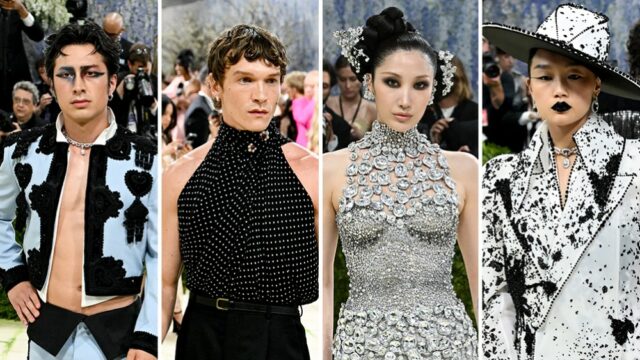 Duo de 'Heated Rivalry' e cantores de 'KPop Demon Hunters' participam do First Met Gala com moda ousada - Veja Hudson Williams, EJAE, Connor Storrie e Audrey Nuna
