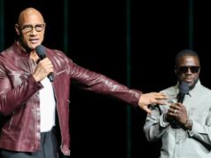 Dwayne Johnson dá um assado atrevido de Kevin Hart na Netflix e bate em sua esposa: ela merece ‘um Oscar por fingir que gosta de foder com você’ Dwayne Johnson dá um assado atrevido de Kevin Hart na Netflix e bate em sua esposa: ela merece 'um Oscar por fingir que gosta de foder com você'