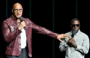 Dwayne Johnson dá um assado atrevido de Kevin Hart na Netflix e bate em sua esposa: ela merece ‘um Oscar por fingir que gosta de foder com você’ Dwayne Johnson dá um assado atrevido de Kevin Hart na Netflix e bate em sua esposa: ela merece 'um Oscar por fingir que gosta de foder com você'