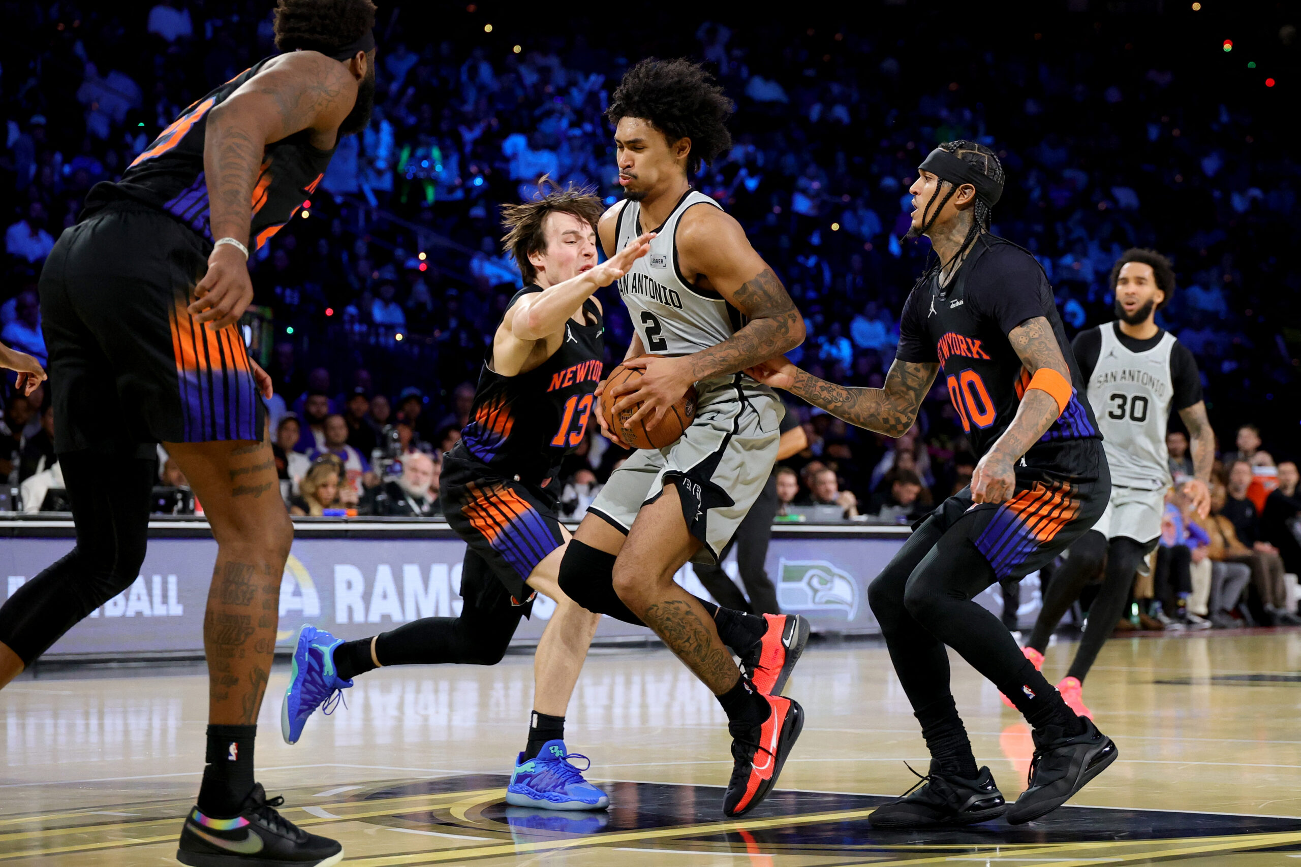 Jordan Clarkson Dylan Harper Knicks x Spurs finais da NBA