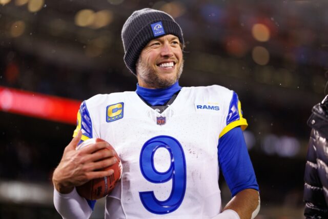 Matthew Stafford #9 of the Los Angeles Rams