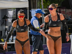 EUA e Lituânia disputam coroa feminina; Australianos x Suíços na final masculina EUA Madelyne Anderson Alaina Chacon Voleibol World Beach Pro Tour Nuvali