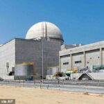 A Usina Nuclear de Barakah, na região de Al Dhafra, foi atingida por um suposto drone iraniano no domingo.