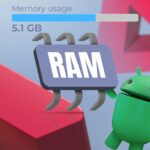 Mascote do Android espiando de um smartphone cercado por interruptores desativados