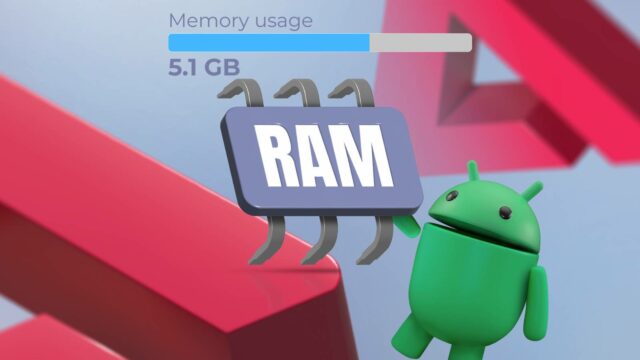 Mascote do Android espiando de um smartphone cercado por interruptores desativados