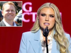 Erika Kirk aplaude Spencer Pratt por ser ‘autenticamente americano’ Erika Kirk falando em um evento da Turning Point USA.