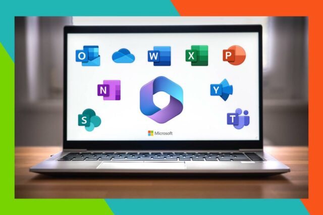 Este acordo coloca o Microsoft Office no seu Mac permanentemente Uma pessoa usando um computador com um programa de planilha aberto exibindo um orçamento de marketing com gráficos e dados.