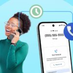 Uma mão segurando um smartphone Google Pixel com ícones flutuantes de “Regras” ao redor