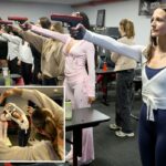 Eu fiz a primeira aula de 'Pistolas e Pilates' - e isso me deixou suando muito