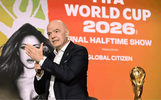 FIFA disponibiliza ingressos adicionais para a Copa do Mundo. Milhares Gianni Infantino, FIFA President, appears onstage at the announcement of the FIFA World Cup Final Halftime Show during Global Citizen NOW 2026 at Spring Studios on May 14, 2026 in New York City