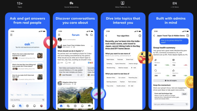 Facebooks tem um novo aplicativo secreto chamado Fórum
