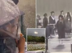 Famílias do Tennessee furiosas depois que estudantes foram forçados a caminhar na formatura sob chuvas torrenciais Famílias do Tennessee furiosas depois que estudantes foram forçados a caminhar na formatura sob chuvas torrenciais
