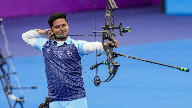 Fase 2 da Copa do Mundo de Tiro com Arco: Homens indianos selam entre os 10 primeiros na rodada de qualificação da seção composta
