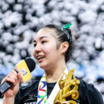 Shevana Laput ganha as honras de MVP das finais depois de ajudar La Salle Lady Spikers a conquistar o campeonato de vôlei feminino da temporada 88 da UAAP, derrotando NU Lady Bulldogs.