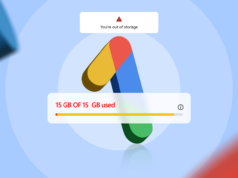 Finalmente verifiquei o que estava consumindo meu armazenamento do Google One e não era o que eu esperava Logotipo ‘G’ do Google cercado por uma barra de armazenamento mostrando ‘13 GB de 15 GB usados’ e algumas nuvens ao redor.