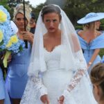 Venezuela Fury após seu casamento com Noah Price na Capela Real de São João Batista na Ilha de Man