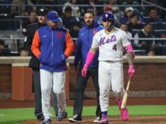 Francisco Alvarez vai para IL enquanto os problemas de lesão do Mets pioram O apanhador do New York Mets, Francisco Alvarez, foi retirado do jogo após se machucar em um golpe.