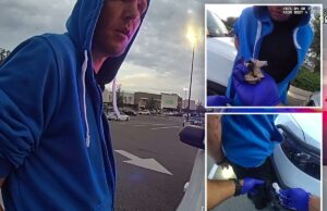 Fugitivo enlouquecido sopra fentanil no rosto de um policial da Flórida e afirma que ‘é açúcar’, mostram imagens de câmeras corporais selvagens Fugitivo enlouquecido sopra fentanil no rosto de um policial da Flórida e afirma que 'é açúcar', mostram imagens de câmeras corporais selvagens