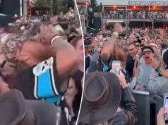 George Kittle bate cerveja no BottleRock Festival enquanto a louca entressafra continua George Kittle bebe cerveja com fãs em um show dos Backstreet Boys no festival de música BottleRock Napa Valley, 24 de maio de 2026
