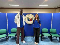 Gilas espera que Malick Diouf e Elizabeth Means obtenham cidadania PH Os jogadores do Gilas Pilipinas, Malik Diouf e Elizabeth Means, receberam cidadania filipina.
