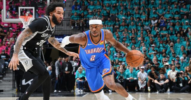 Gilgeous-Alexander lidera o Thunder sobre o Spurs e lidera por Gilgeous-Alexander lidera o Thunder sobre o Spurs e lidera por 2 a 1 nos playoffs da NBA