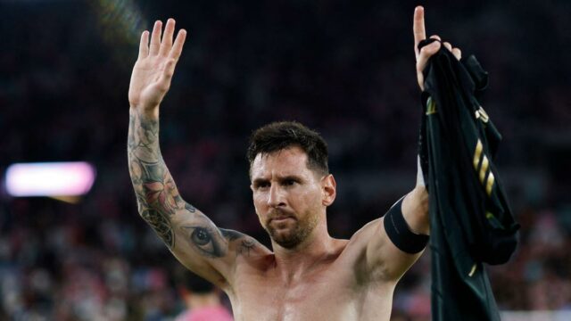 Gol e assistência de Messi levam o Inter Miami à primeira vitória no novo estádio
