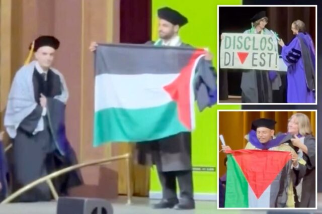 Graduados anti-Israel interrompem outra cerimônia da faculdade de direito da Graduados anti-Israel interrompem outra cerimônia da faculdade de direito da CUNY