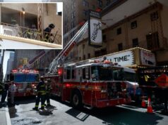 Grande incêndio com três alarmes ocorre no Eugene O’Neill Theatre de Nova York Grande incêndio com três alarmes ocorre no Eugene O'Neill Theatre de Nova York