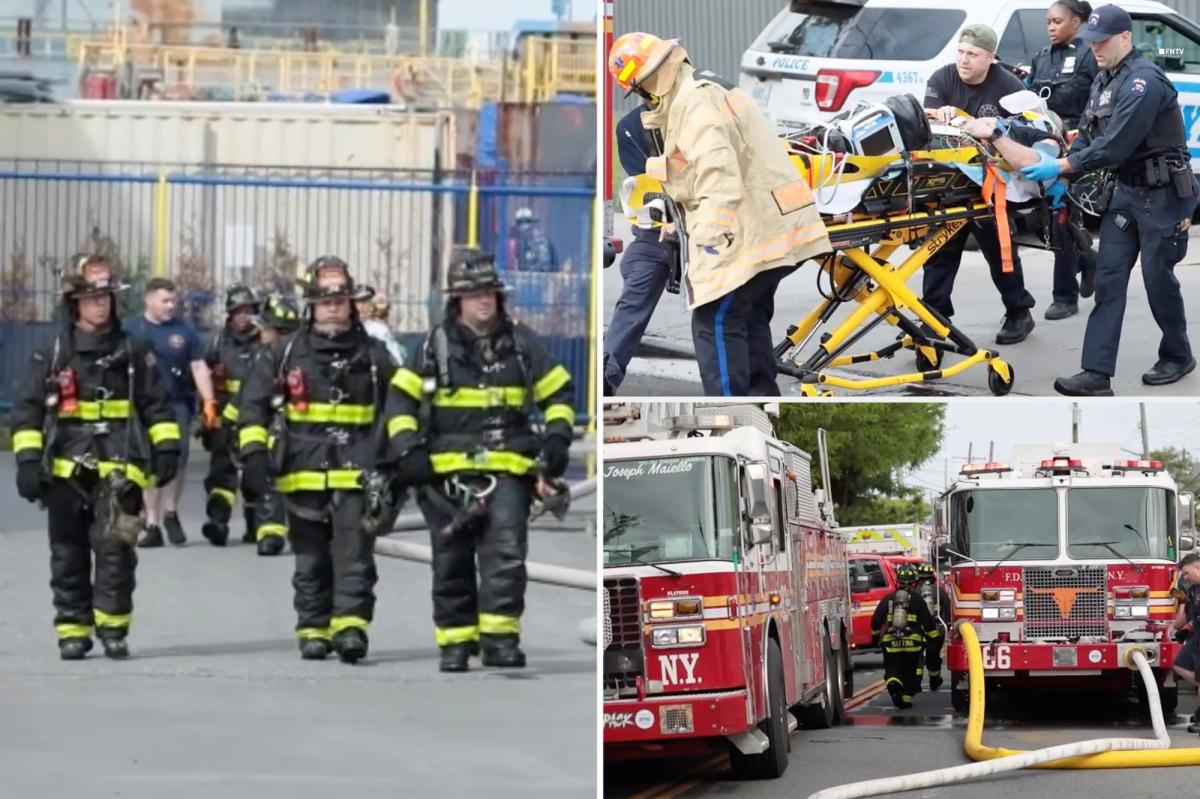 Grande incêndio e explosão na doca seca de Nova York ferem 16 – incluindo 13 bombeiros
