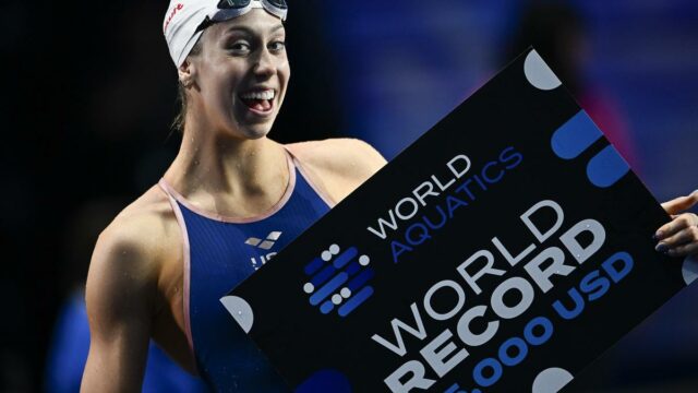 Gretchen Walsh bate recorde mundial nos 100m borboleta; Leon Marchand vence novamente em Miami
