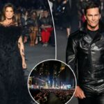 Gucci transforma Times Square em passarela enquanto marca lança nova coleção com Cindy Crawford e Tom Brady
