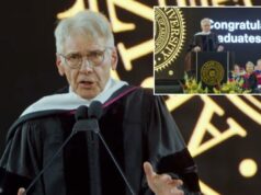 Harrison Ford exorta os graduados do estado do Arizona a ‘ampliar a justiça social’ e prevenir a ‘extinção em massa’ Harrison Ford exorta os graduados do estado do Arizona a 'ampliar a justiça social' e prevenir a 'extinção em massa'