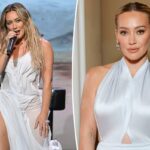 Hilary Duff impressiona de branco na capa da Sports Illustrated Swimsuit Issue 2026