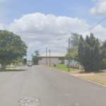 O cruzamento da Crescent Street com a Lord Street em Childers, onde o homem foi contido por membros do público.