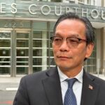 Lu Jianwang leaves a U.S. courthouse in Brooklyn, New York  on Wednesday, May 13, 2026, following his conviction of acting as an illegal foreign agent for China.