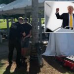 Homem indisciplinado preso pelo Serviço Secreto no campo de golfe de Trump na Flórida, uma semana após o tiroteio dos Correspondentes