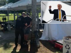 Homem indisciplinado preso pelo Serviço Secreto no campo de golfe de Trump na Flórida, uma semana após o tiroteio dos Correspondentes Homem indisciplinado preso pelo Serviço Secreto no campo de golfe de Trump na Flórida, uma semana após o tiroteio dos Correspondentes