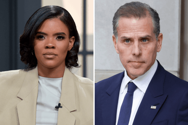 Candace Owens is seen on the set of 